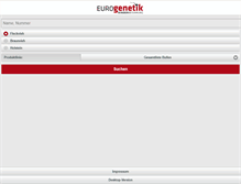 Tablet Screenshot of eurogenetik.com